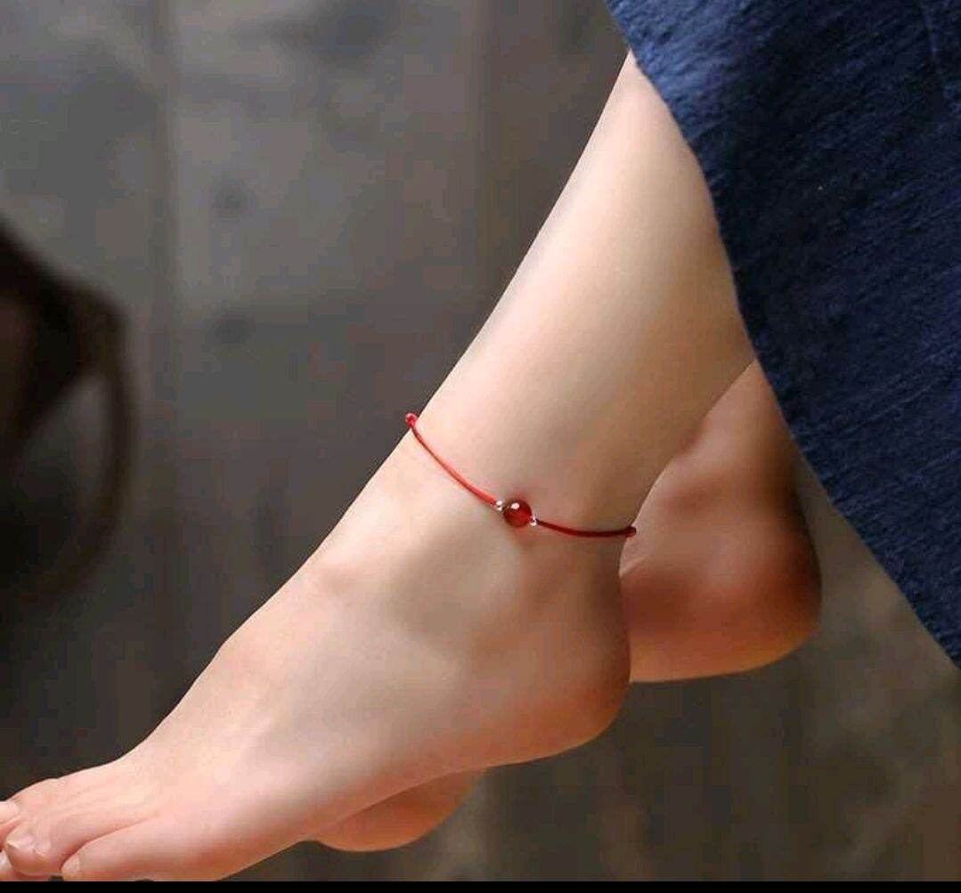 [HCM]Lắc chân handmade đá phong thủy thiên nhiên MHLC01