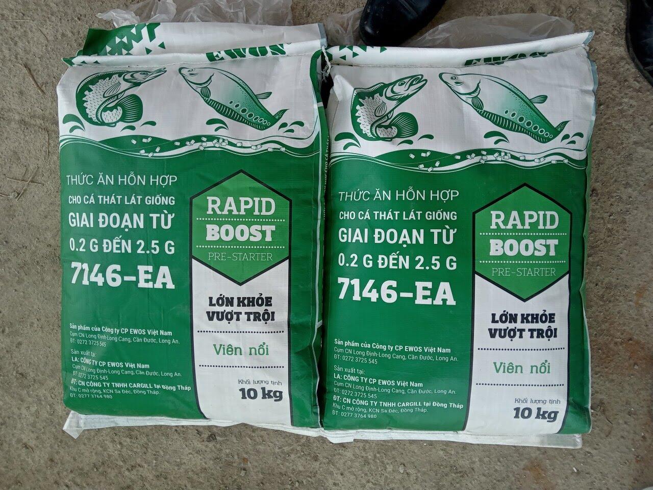 Thức ăn viên 46 đạm cho lươn giống từ 3000 con trở lên túi 10kg