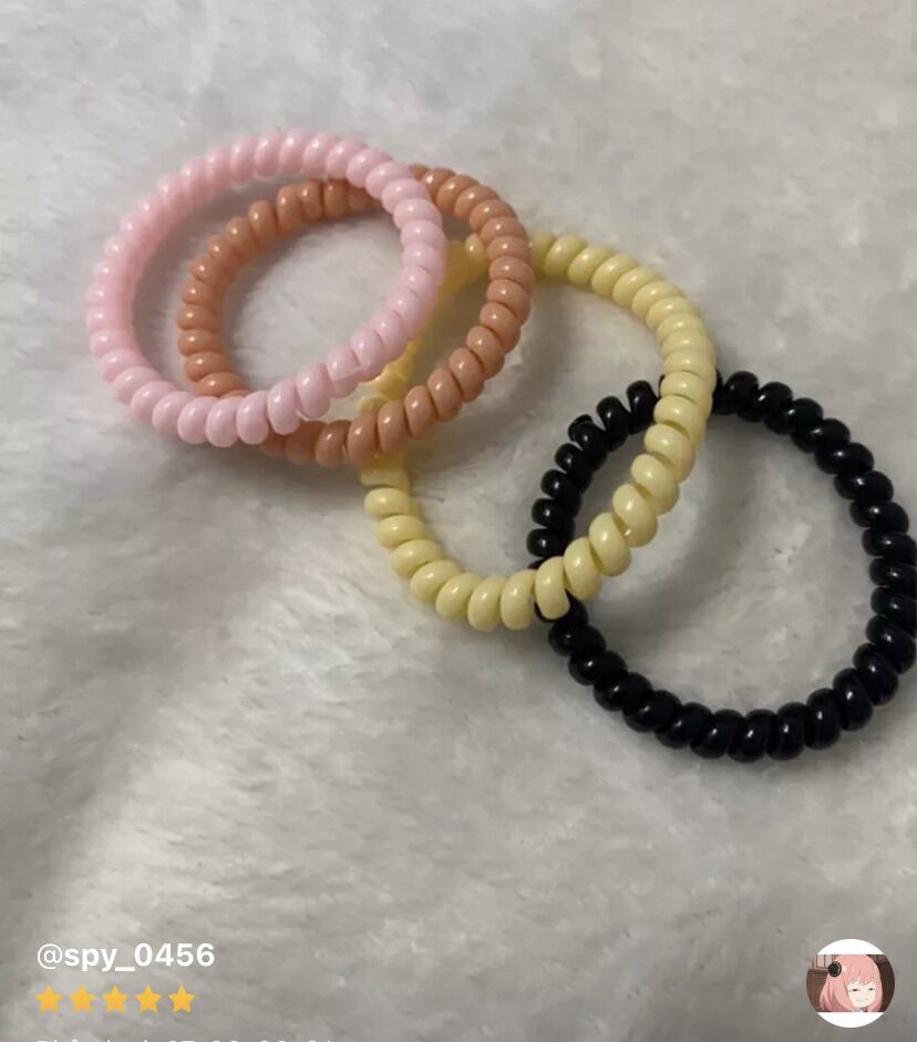 🔥Combo 5 Sợi Dây cột Tóc Lò Xo Nhiều Màu