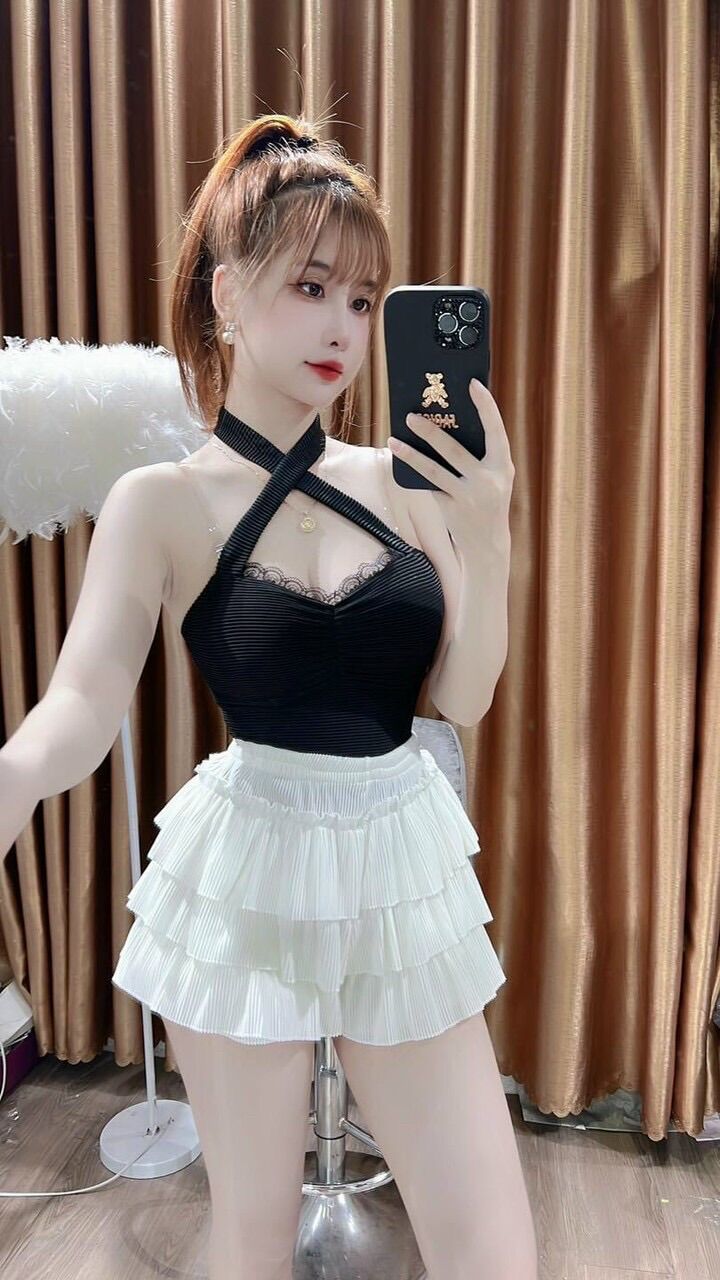 [HCM] ÁO KIỂU CHÉO CỔ CHẤT THUN GÂN MỀM ĐẸP FROM DƯỚI 50KG
