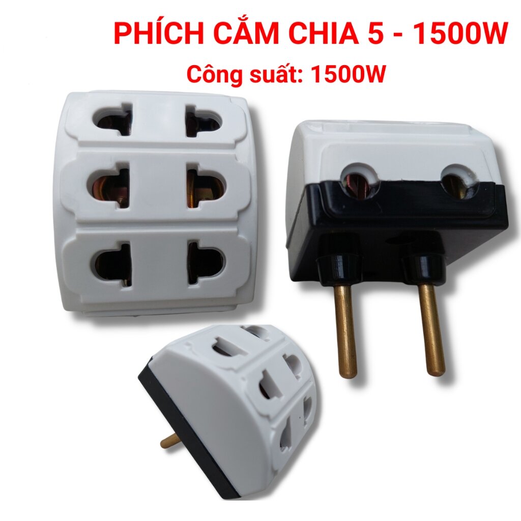 Ổ chia rùa 5 lỗ cắm chịu tải 1500w