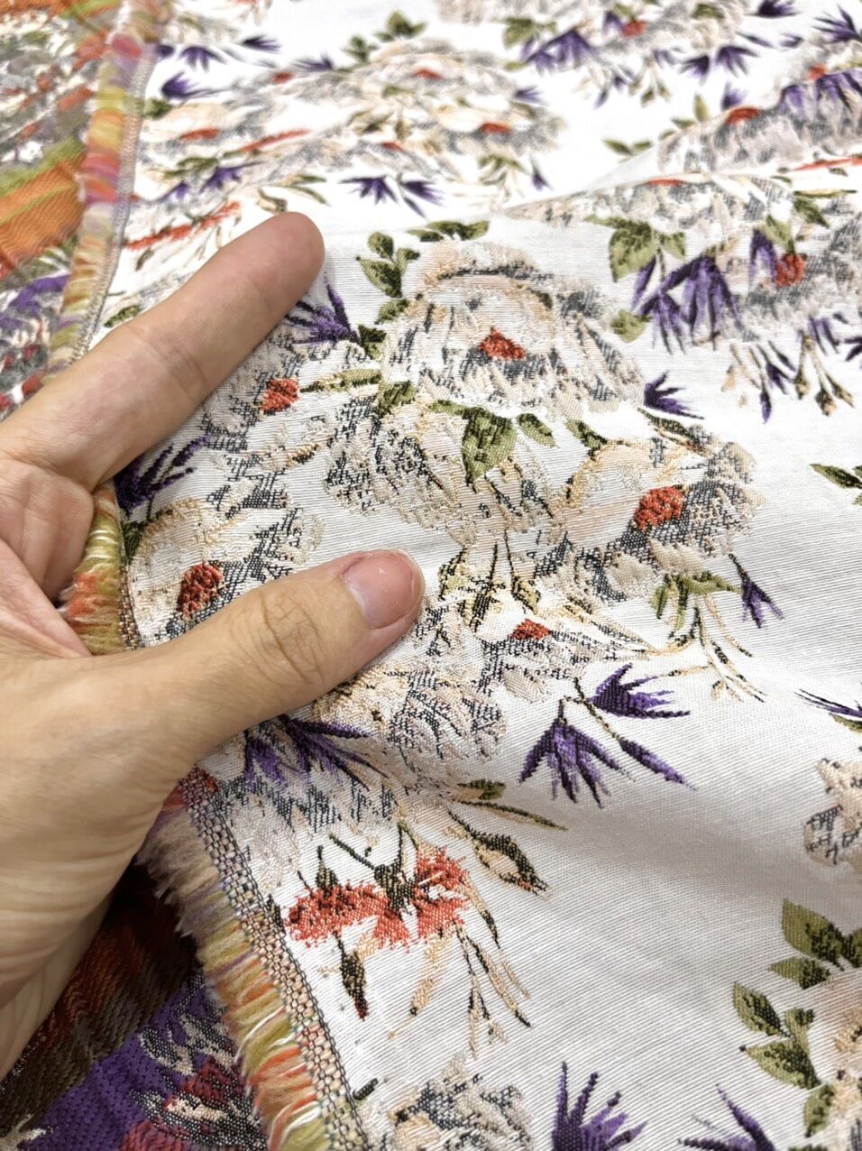 [HCM] Vải cotton giả gấm dày dặn - 1m40