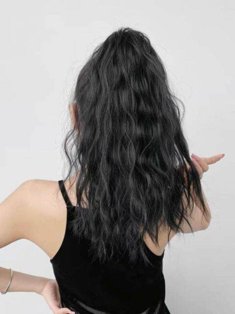 Tóc Giả Ngoặm Đuôi Xoăn Xù Lửng 40 Cm