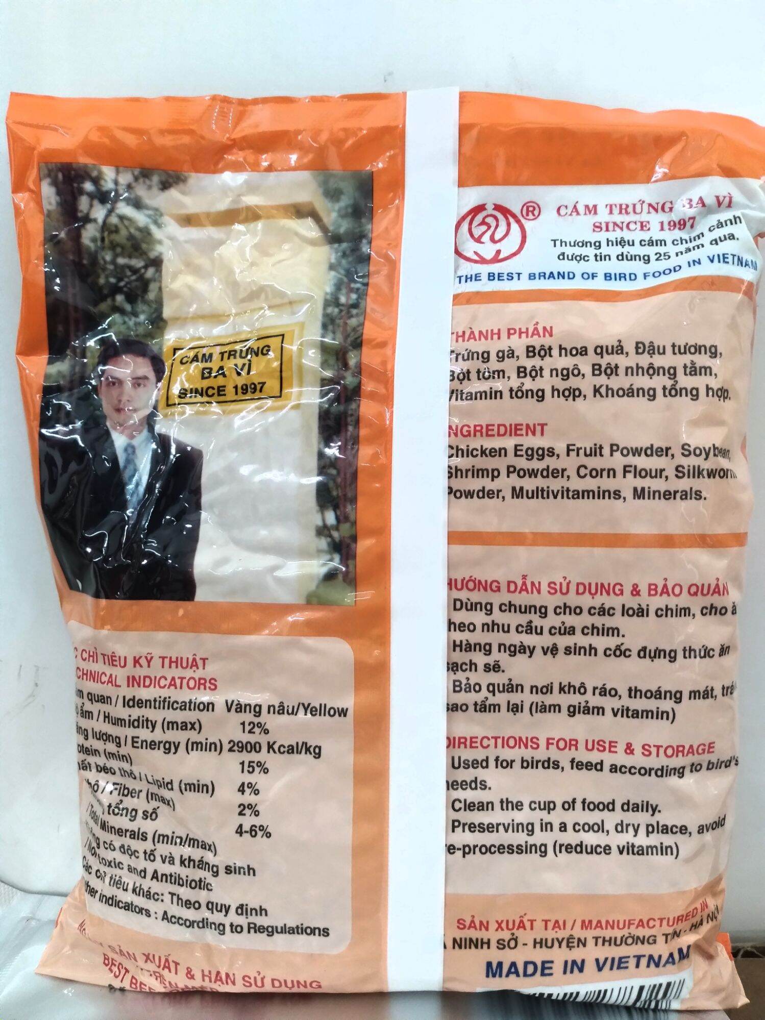 Cám trứng  Ba Vì _ Thức ăn nuôi chim ( 500g)