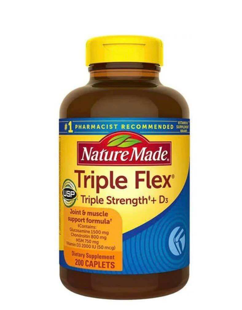 Nature Made Triple Flex Triple Strength chai 200 viên Date 2026