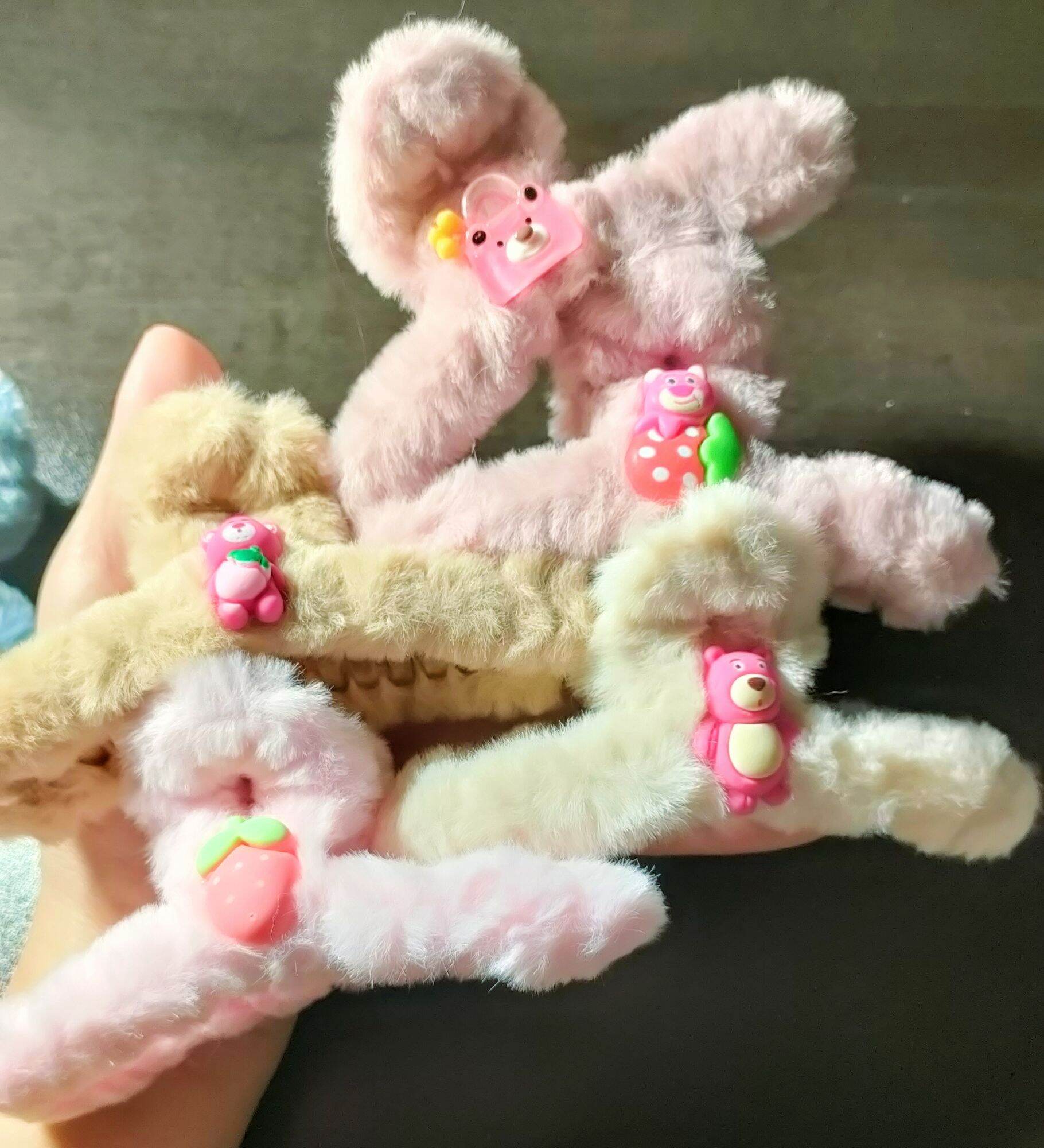 kẹp tóc lông nhiều mẫu lựa chọn giao màu ngẫu nhiên