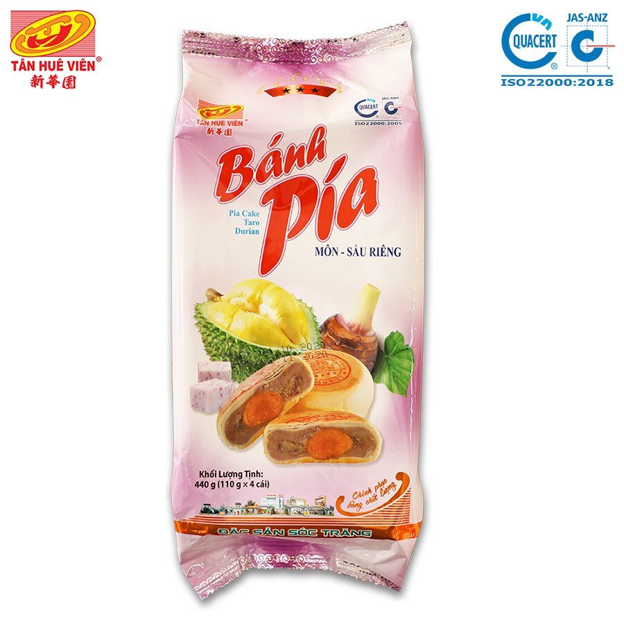 Bánh pía môn sầu riêng Tân Huê Viên