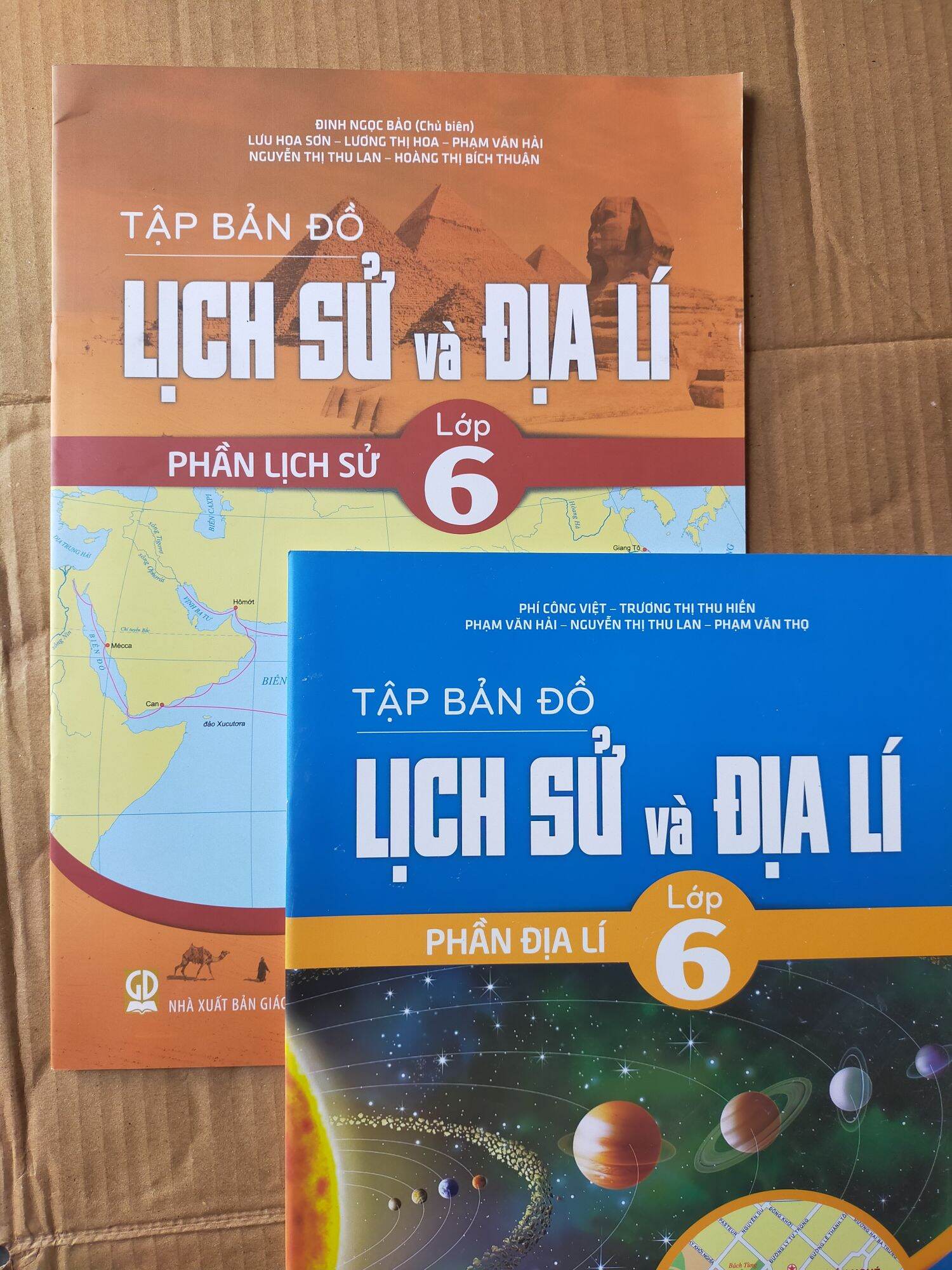 Bộ 2 Cuốn Tập Bản Đô Lớp 6