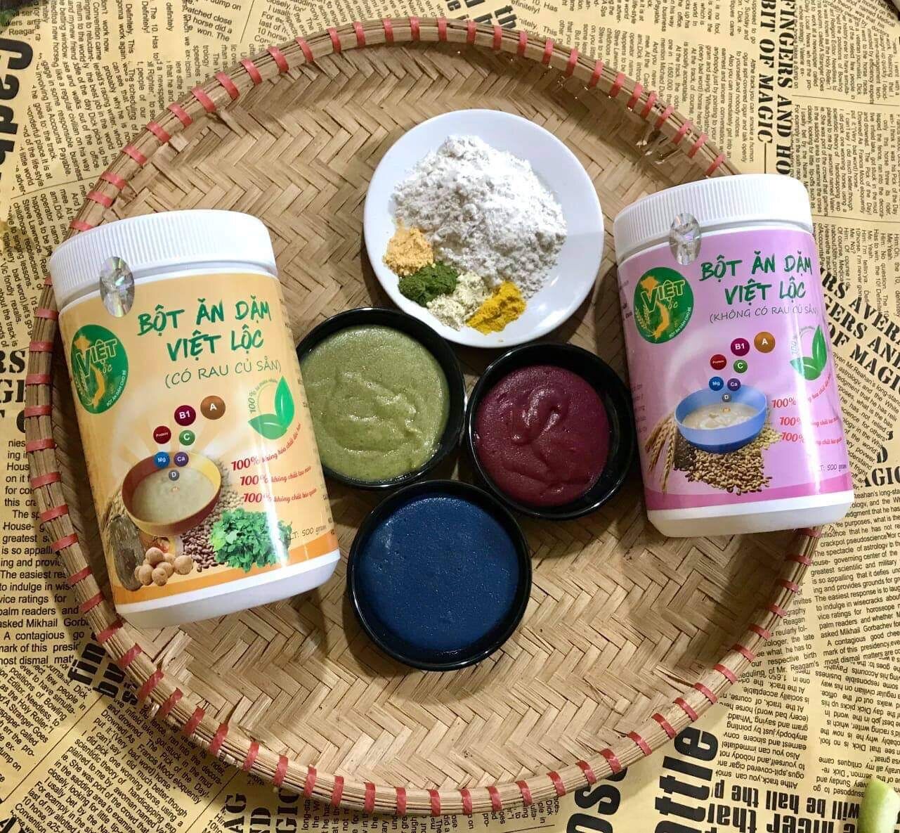 Bột ăn dặm việt lộc🧡chính hãng🧡dinh dưỡng, an toàn