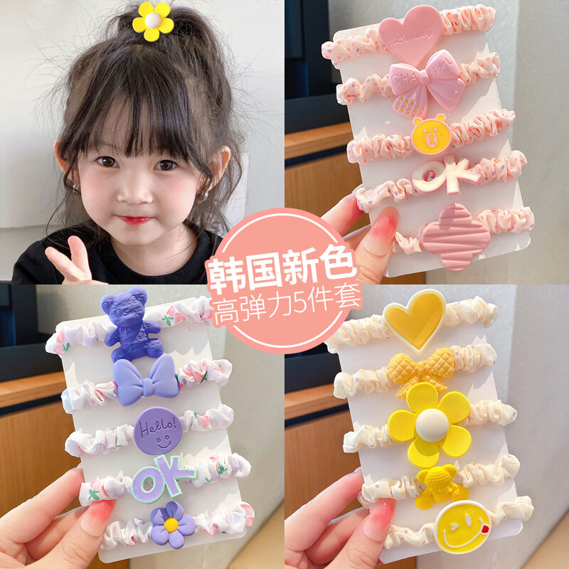 Dây Thun Co Giãn Tốt Cho Trẻ Em Không Làm Tổn Thương Tóc Phụ Kiện Tóc Buộc