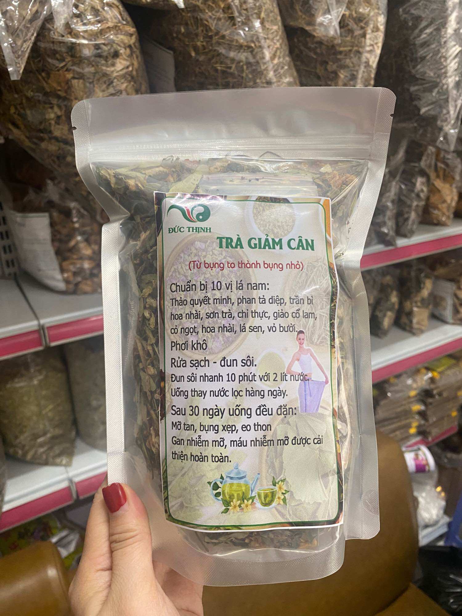Trà giảm cân 10 vị lá nam