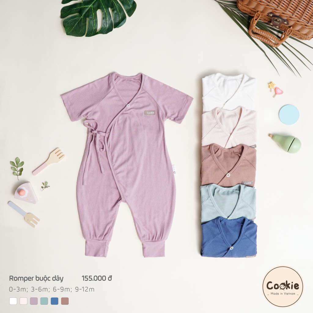 Cookie - Bộ Romper vạt chéo 0-3m