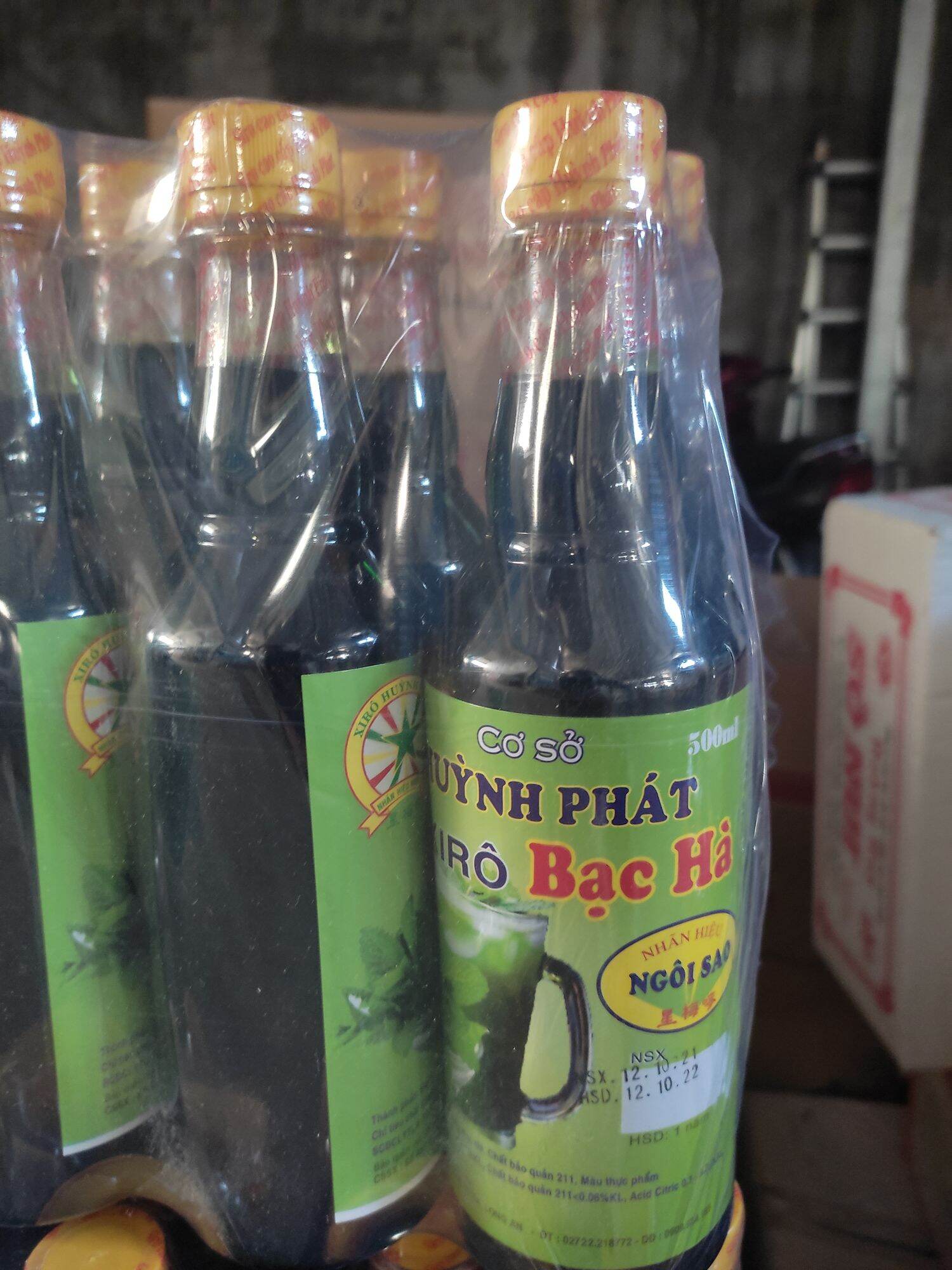 Siro bạc hà Huỳnh Phát chai 500ml