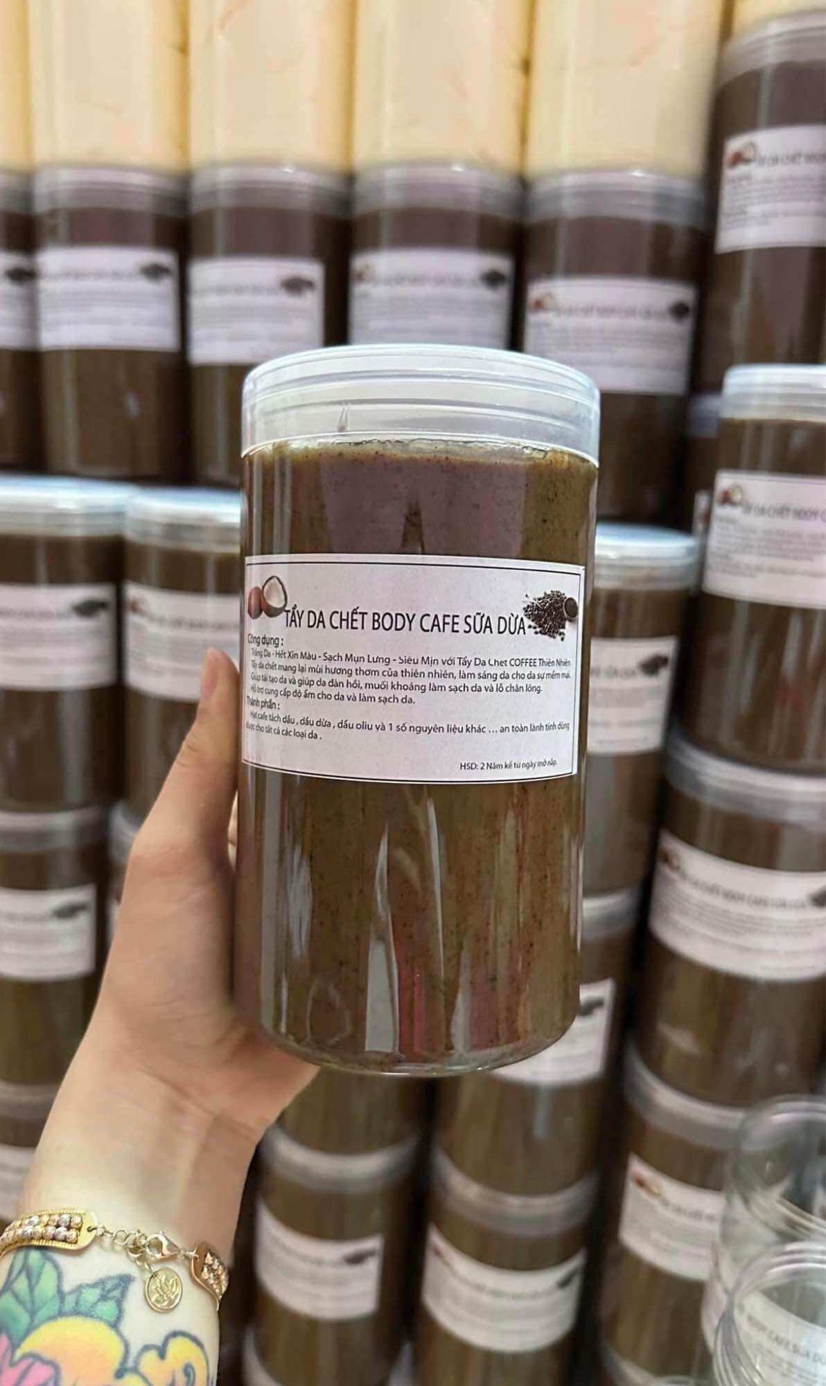 Tẩy tế bào chết cà phê sữa dừa 1kg