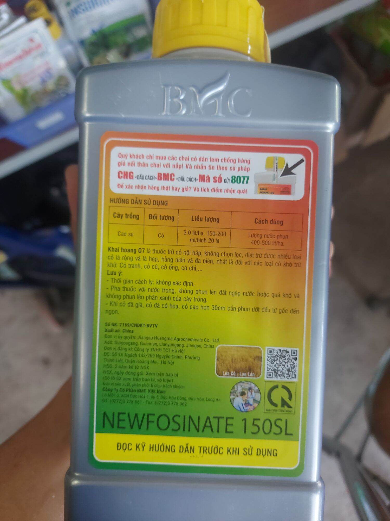 Cỏ Cháy Q7 900ml ( Khai Hoang)