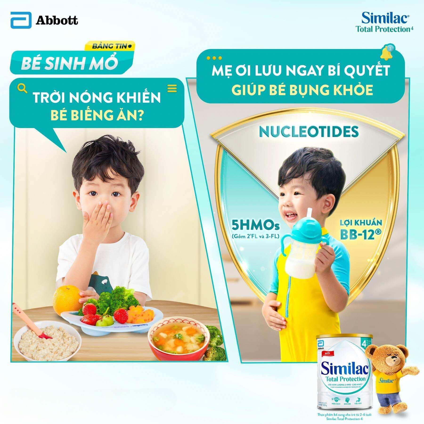 Sữa bột Similac Total Protection số 1+ (850g)