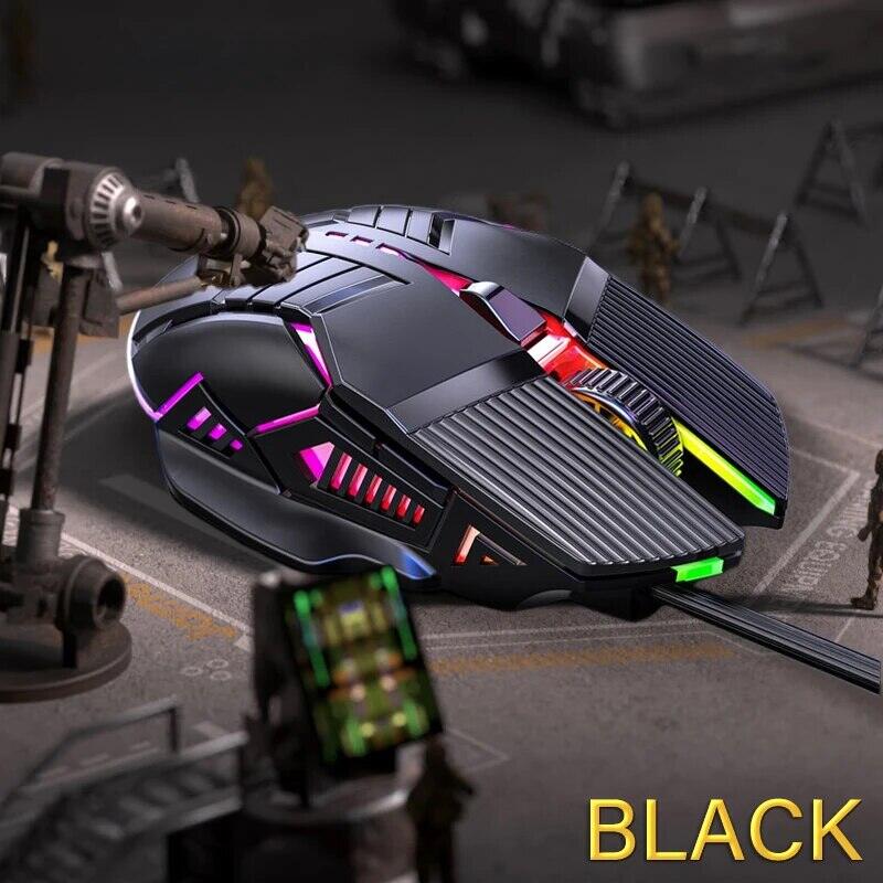Gm6 chuột có dây chuột RGB máy tính có dây mause LED Backlit Ergonomic Chuột chơi game cho máy tính Xách Tay PC