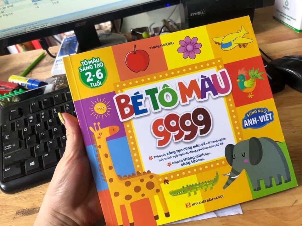 Sách Tô Màu 9999 Hình Cho Bé