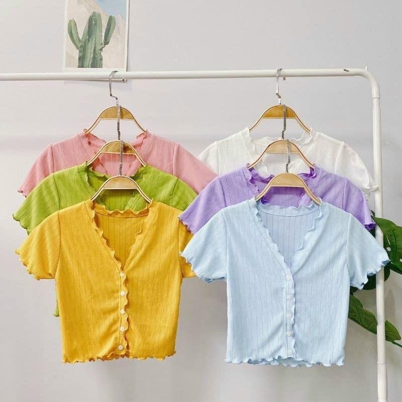 Áo kiểu gài nút bèo xinh nyny