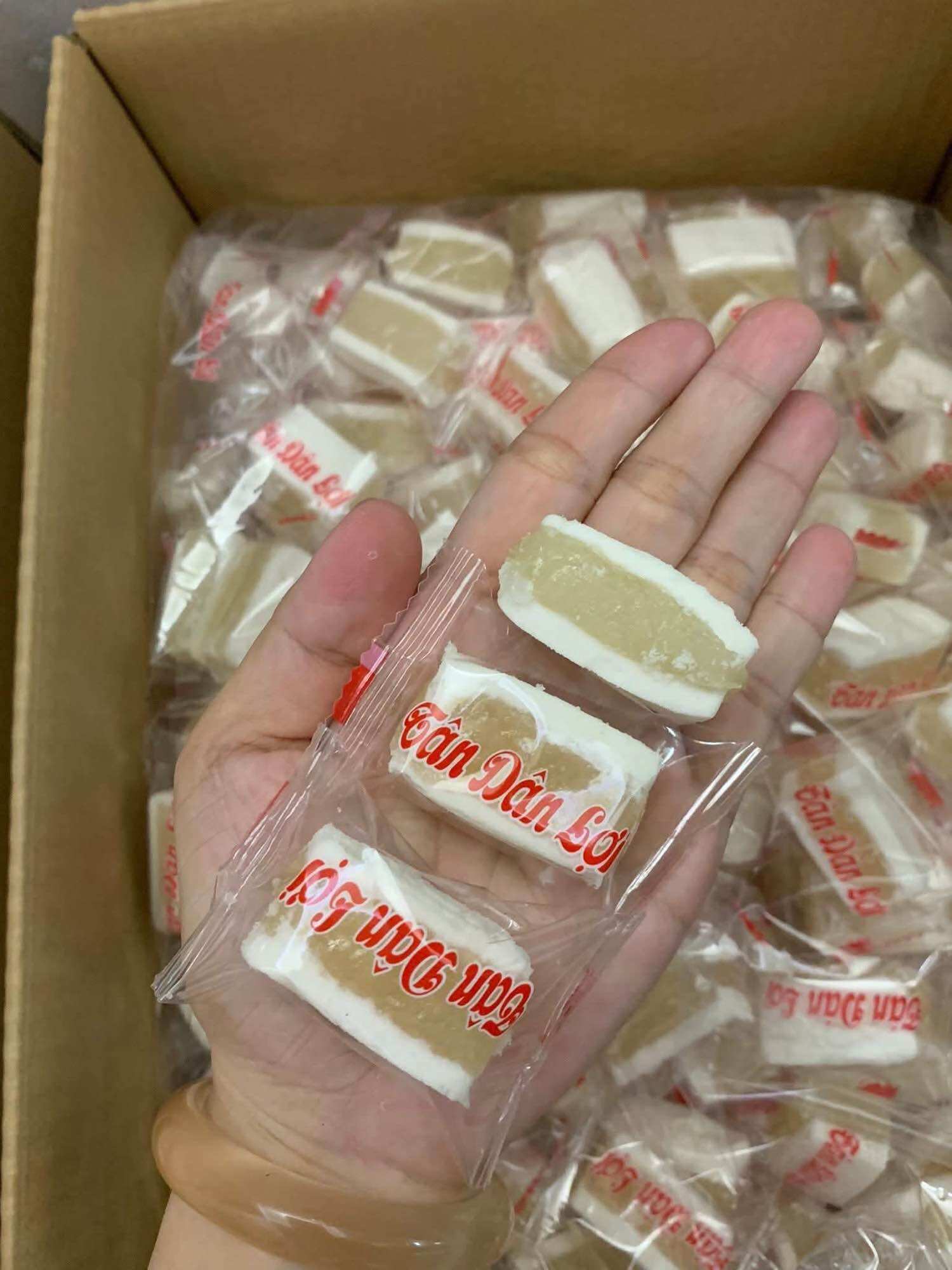 Bánh in mini nhân đậu xanh/ lá dứa/ sữa dừa Tân Dân Lợi