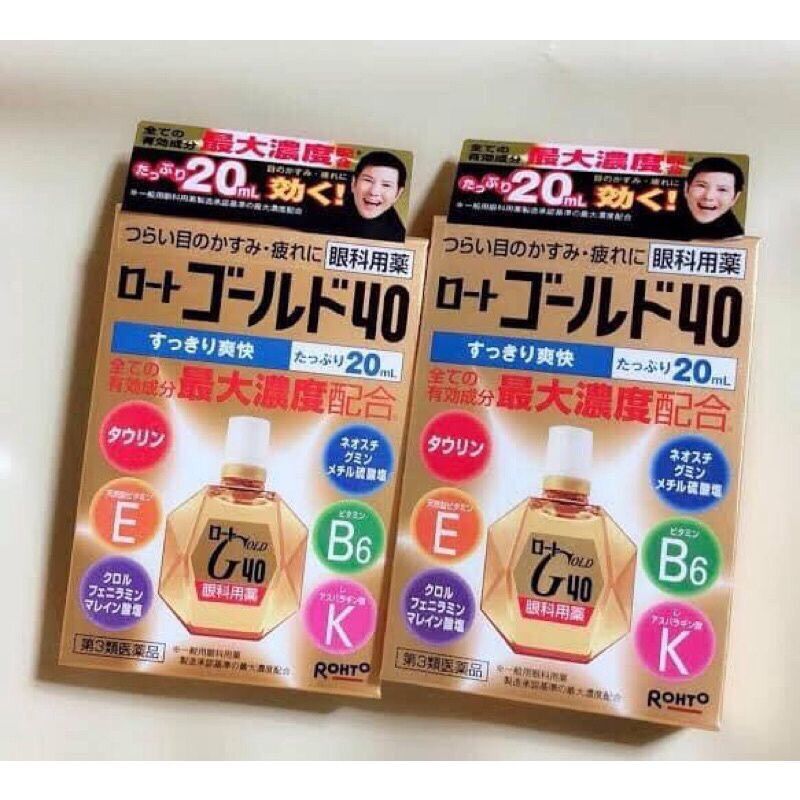 Nhỏ mắt Rohto Gold 40 nội địa Nhật