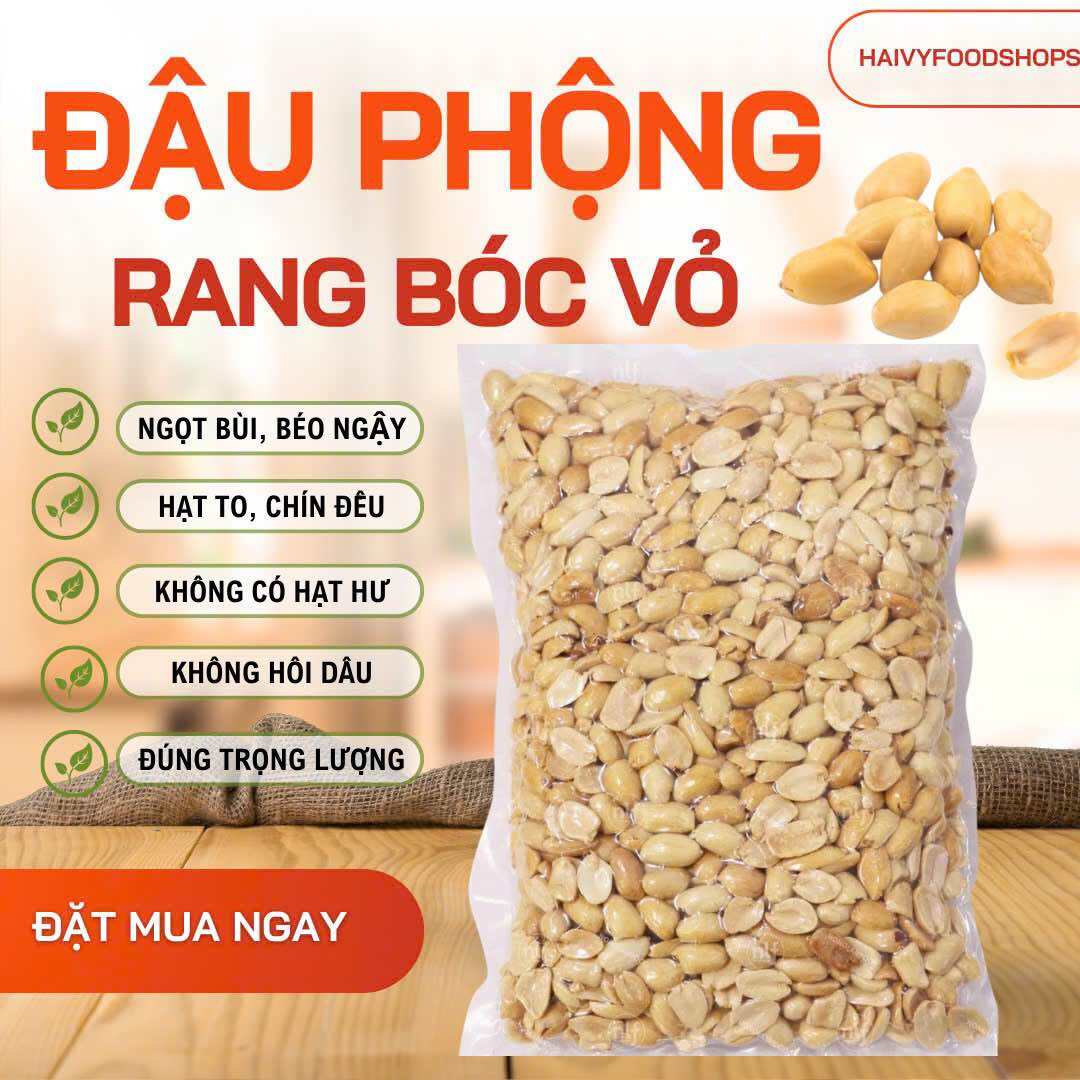 Đậu phộng (lạc) rang bóc vỏ - 1kg loại ngon