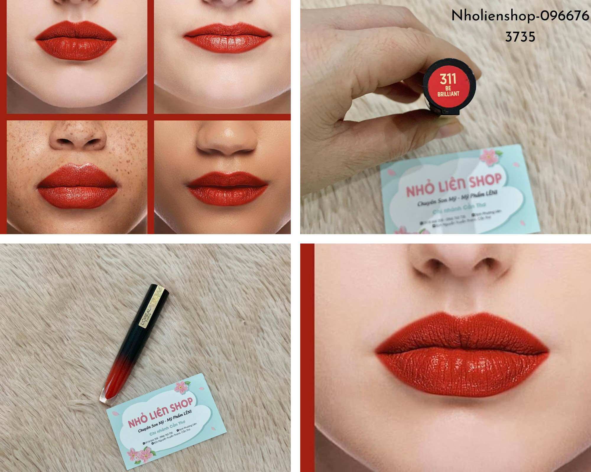 THANH LÝ SON LOREAL ROUGE SIGNATURE BRILLIANT LIP STAIN