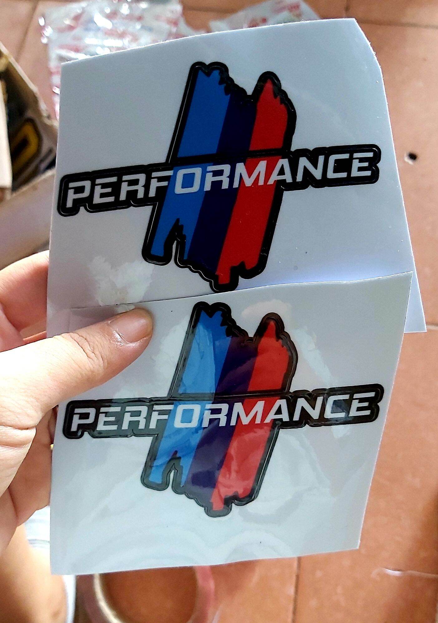 Tem Sticker Decal Performance Xanh Đỏ Dán Xe Dán Rẻ