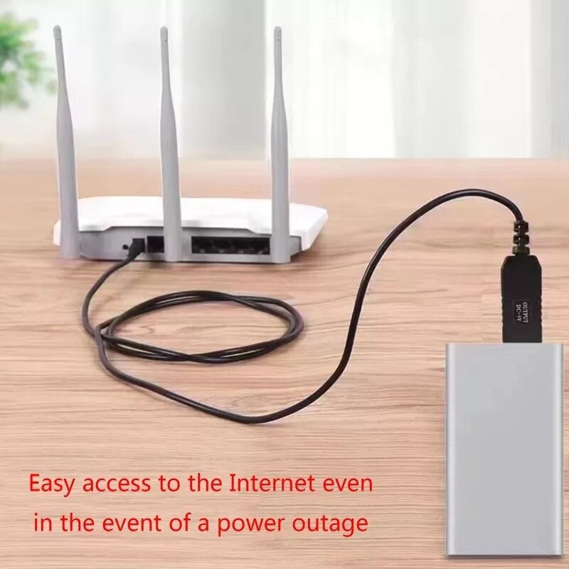 Cáp chuyển đổi điện USB 5V sang 12V (dùng cho Camera, bộ phát Wifi - mất điện vẫn có Wifi)