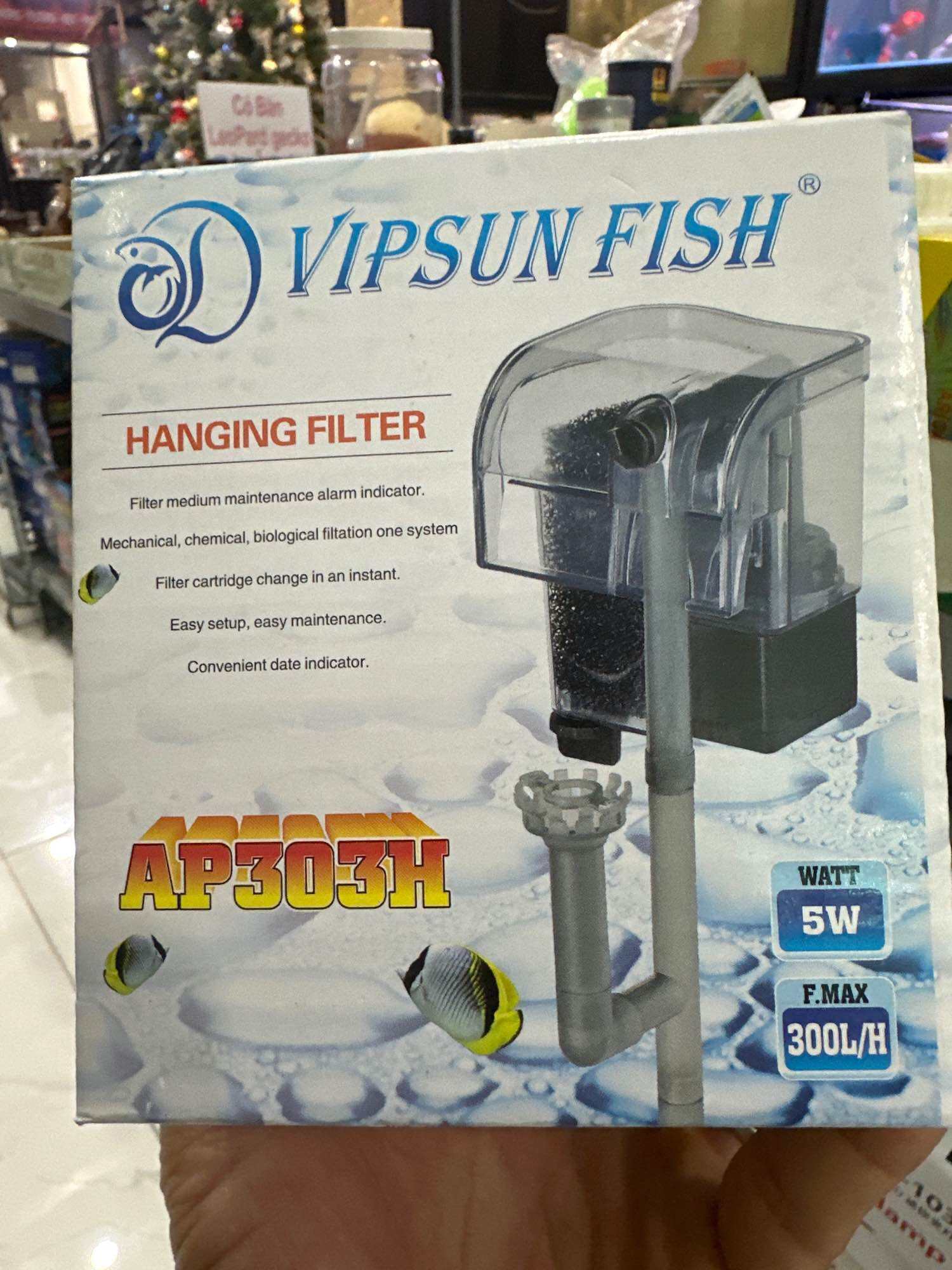 MÁY BƠM LỌC THÁC TREO VIPSUN FISH AP303H