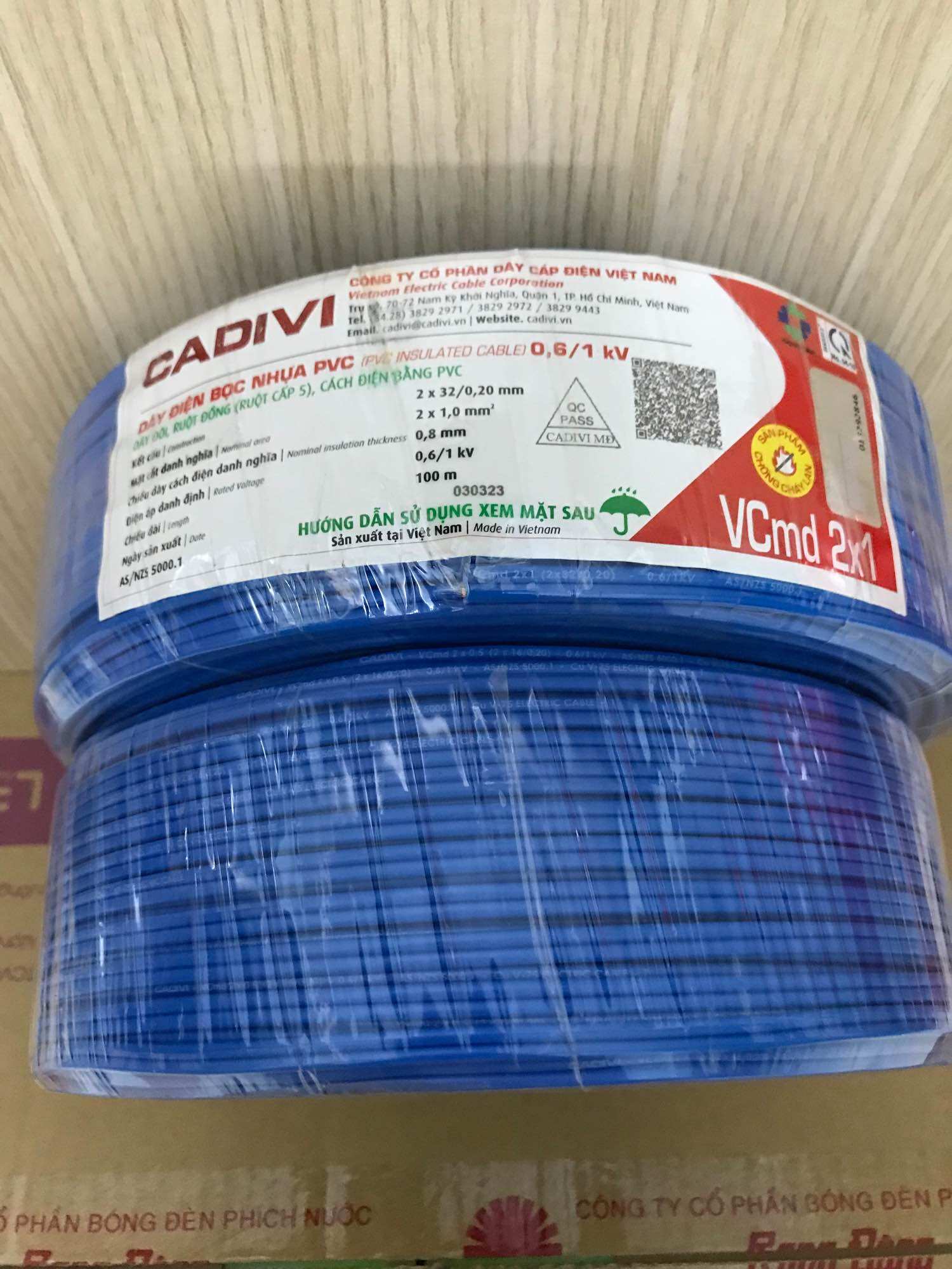 Dây đôi cadivi cuộn 100m