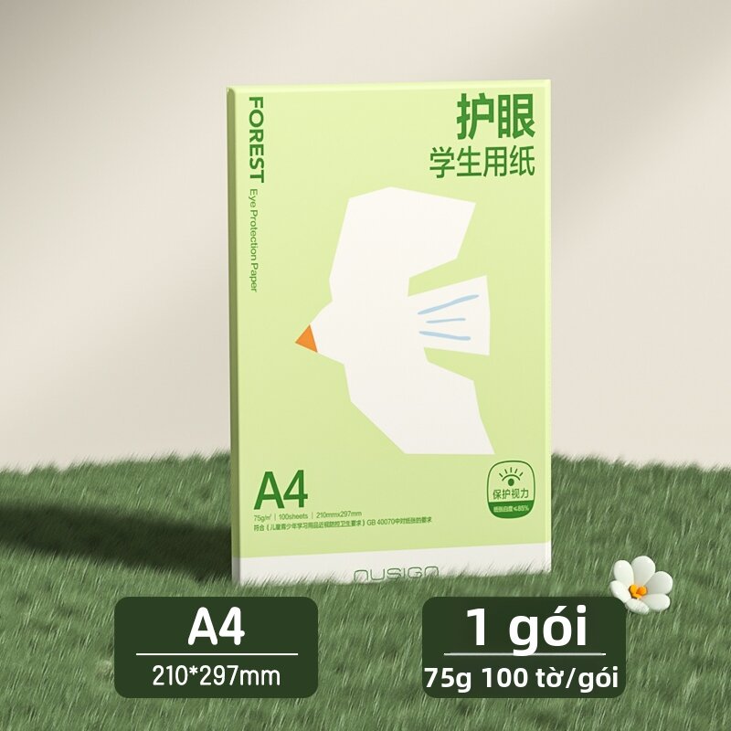 deli | Giấy In A4 Dùng Cho Học Sinh Bảo Vệ Mắt 75gsm