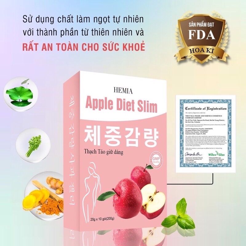 Thạch Táo Giảm Cân Hemia
