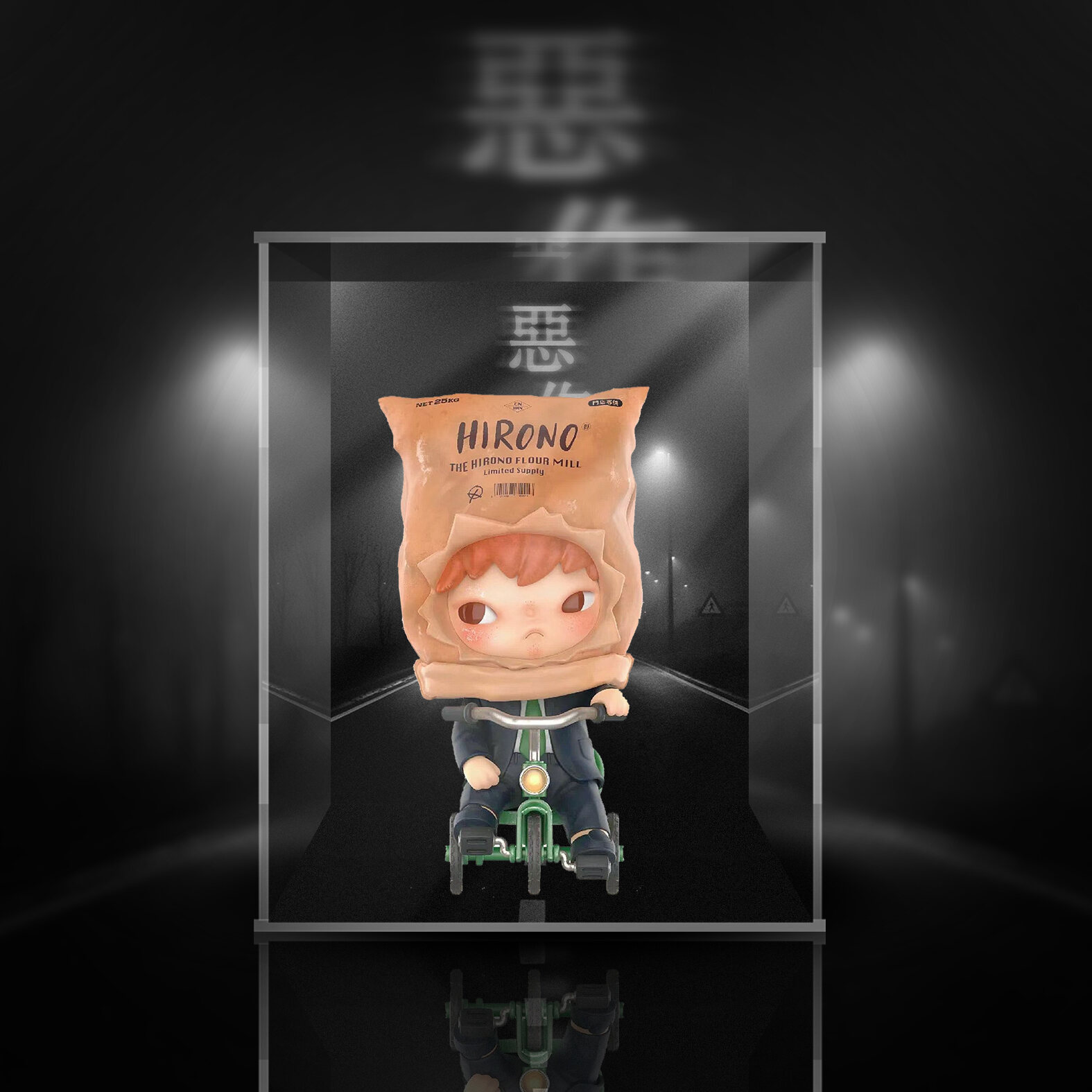 POPMART Acrylic Blind Box Display Case HIRONO Prank Trò Chơi Mô Phỏng Đồ Chơi Thời Trang Chất Liệu N