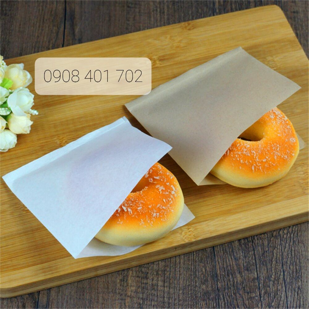 500 Túi giấy tam giác/ túi giấy 2 miệng/ túi giấy đựng bánh mỳ kebap