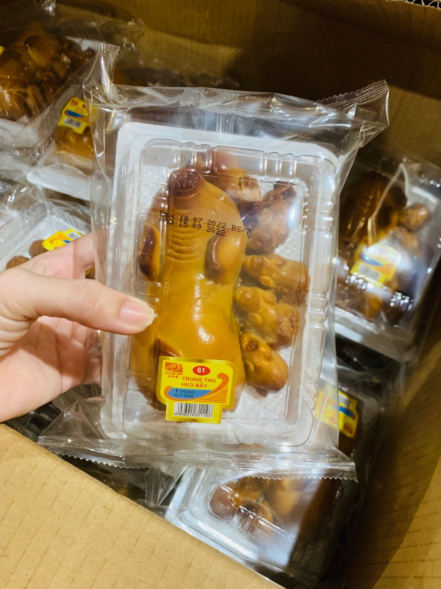 Bánh trung thu heo bầy nhân thập cẩm Tân Huê Viên
