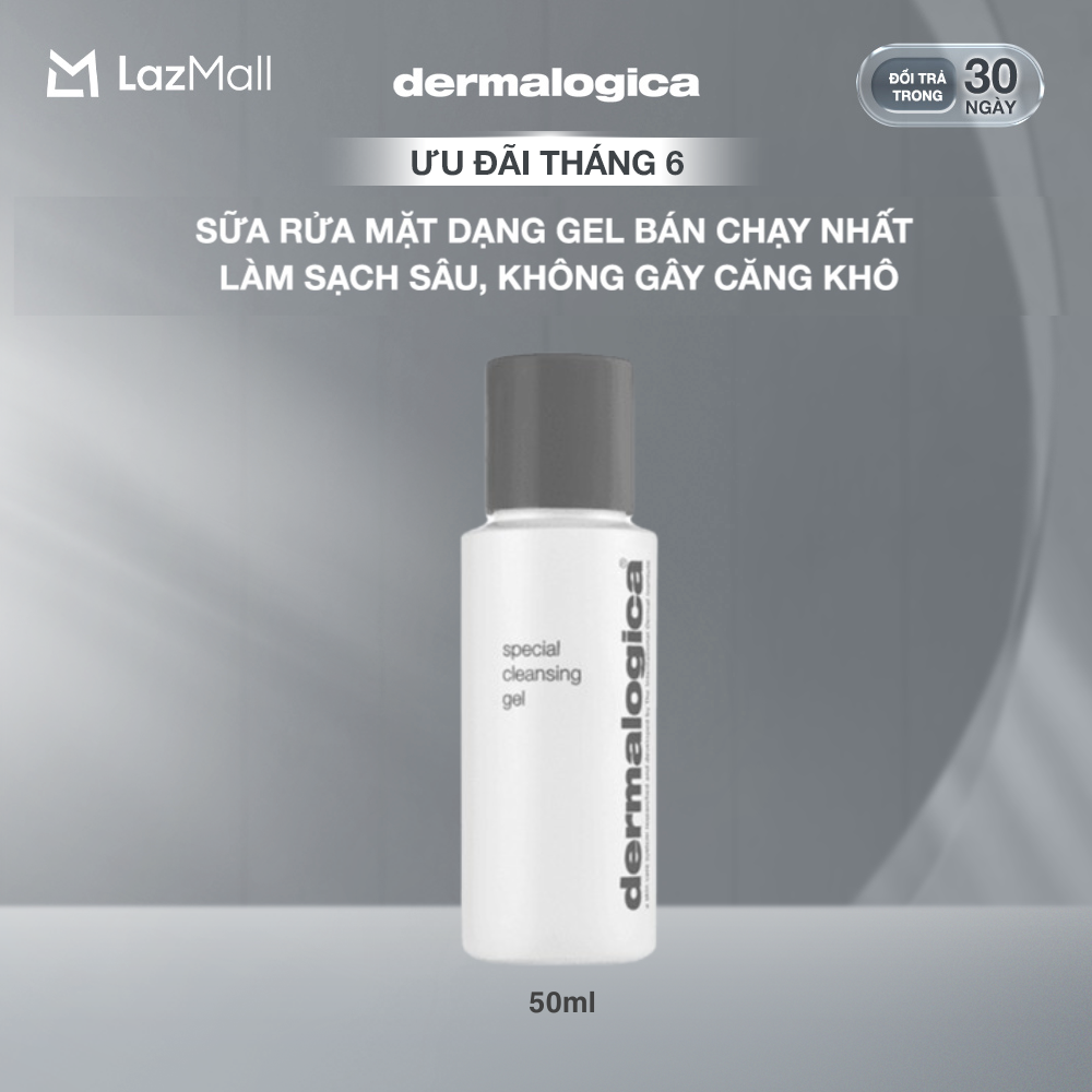 Sữa rửa mặt Dermalogica Special Cleansing Gel Travel size 50ml lành tính không chứa xà phòng
