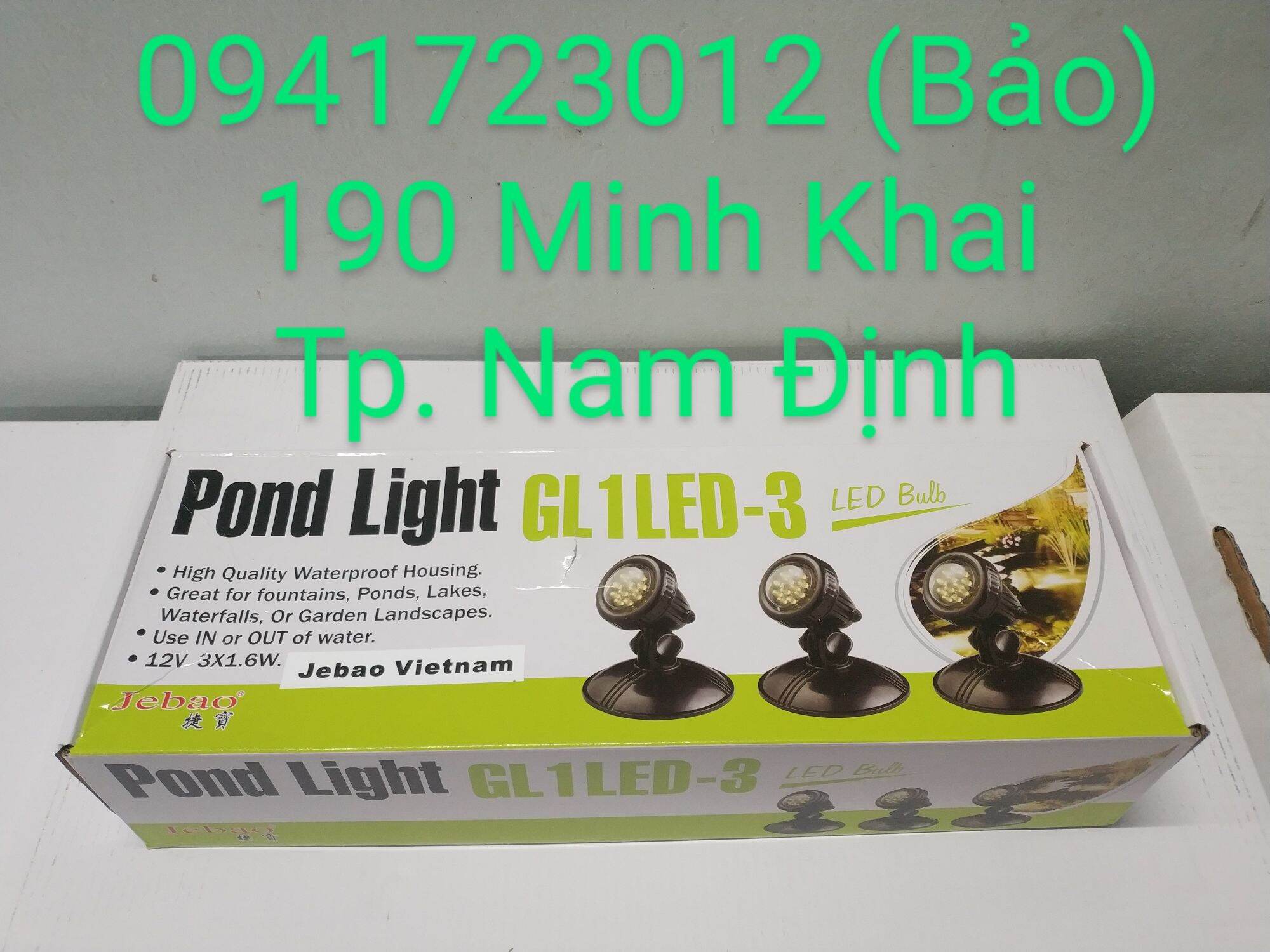 Đèn led âm hồ cá Koi non bộ Jebao GL