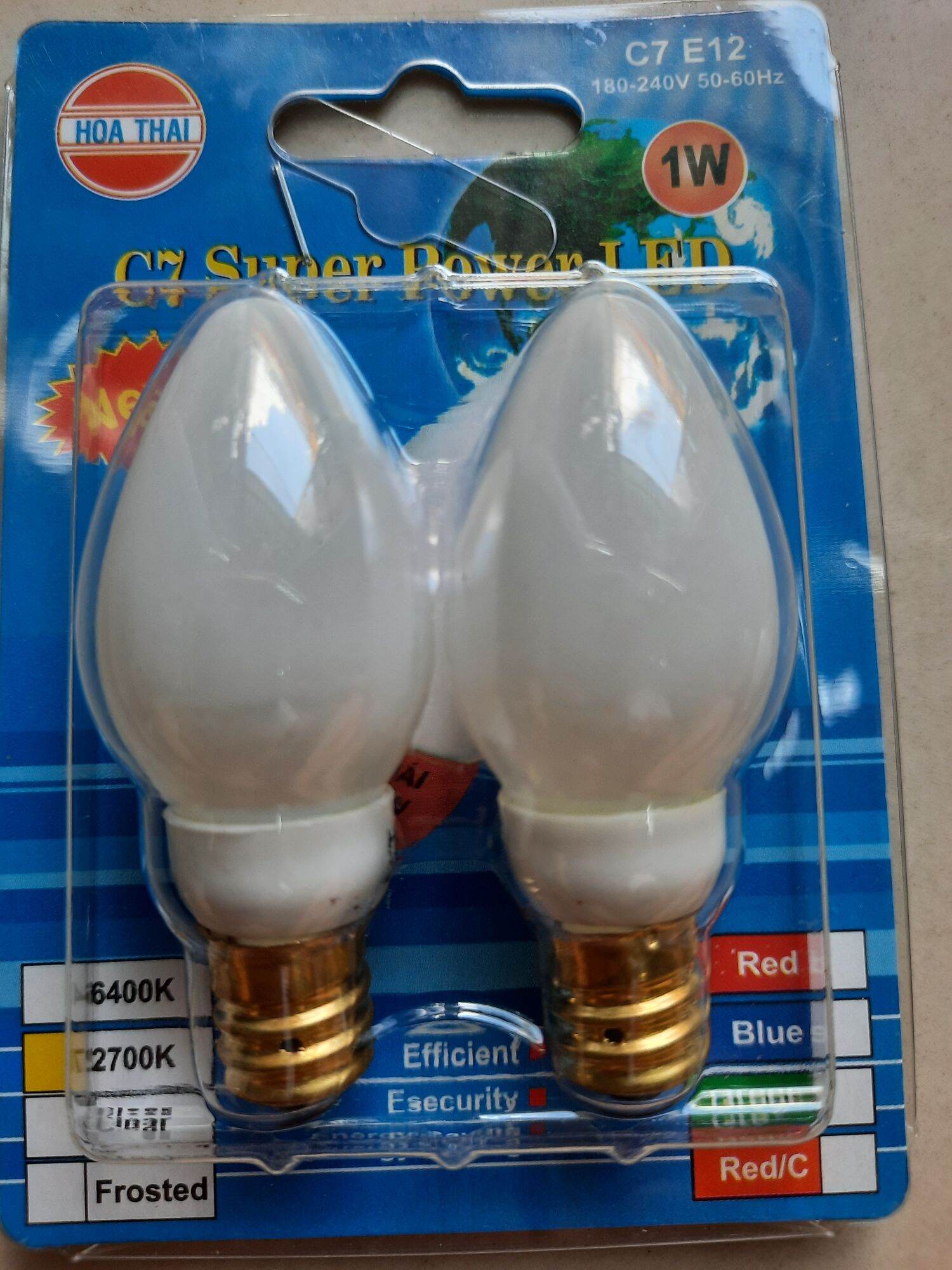 Vĩ 2 bóng led trái ớt Hòa Thái