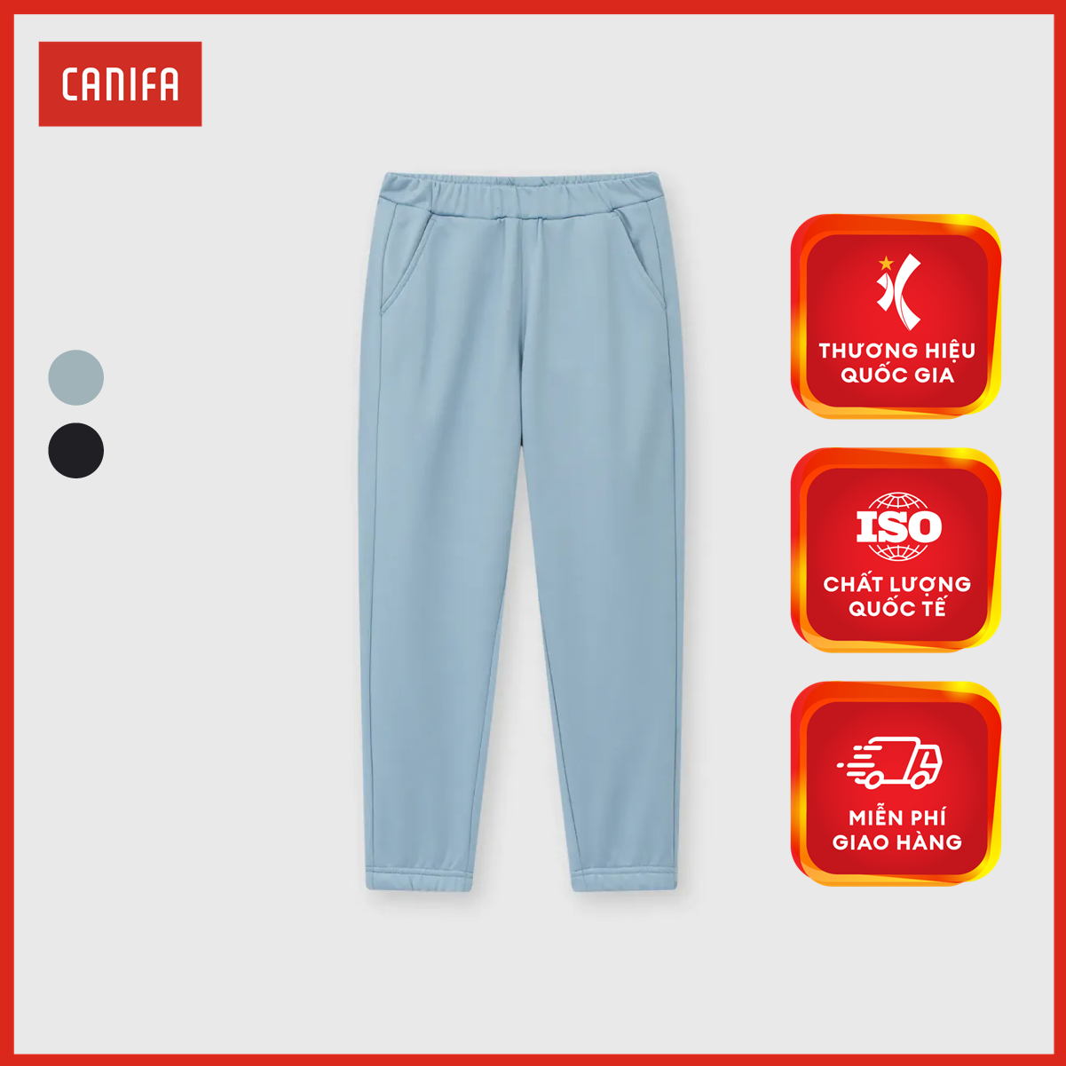 [20H 9-12.10 VOUCHER TỚI 500K] Quần nỉ bé trai CANIFA basic chun gấu 2BP23W016