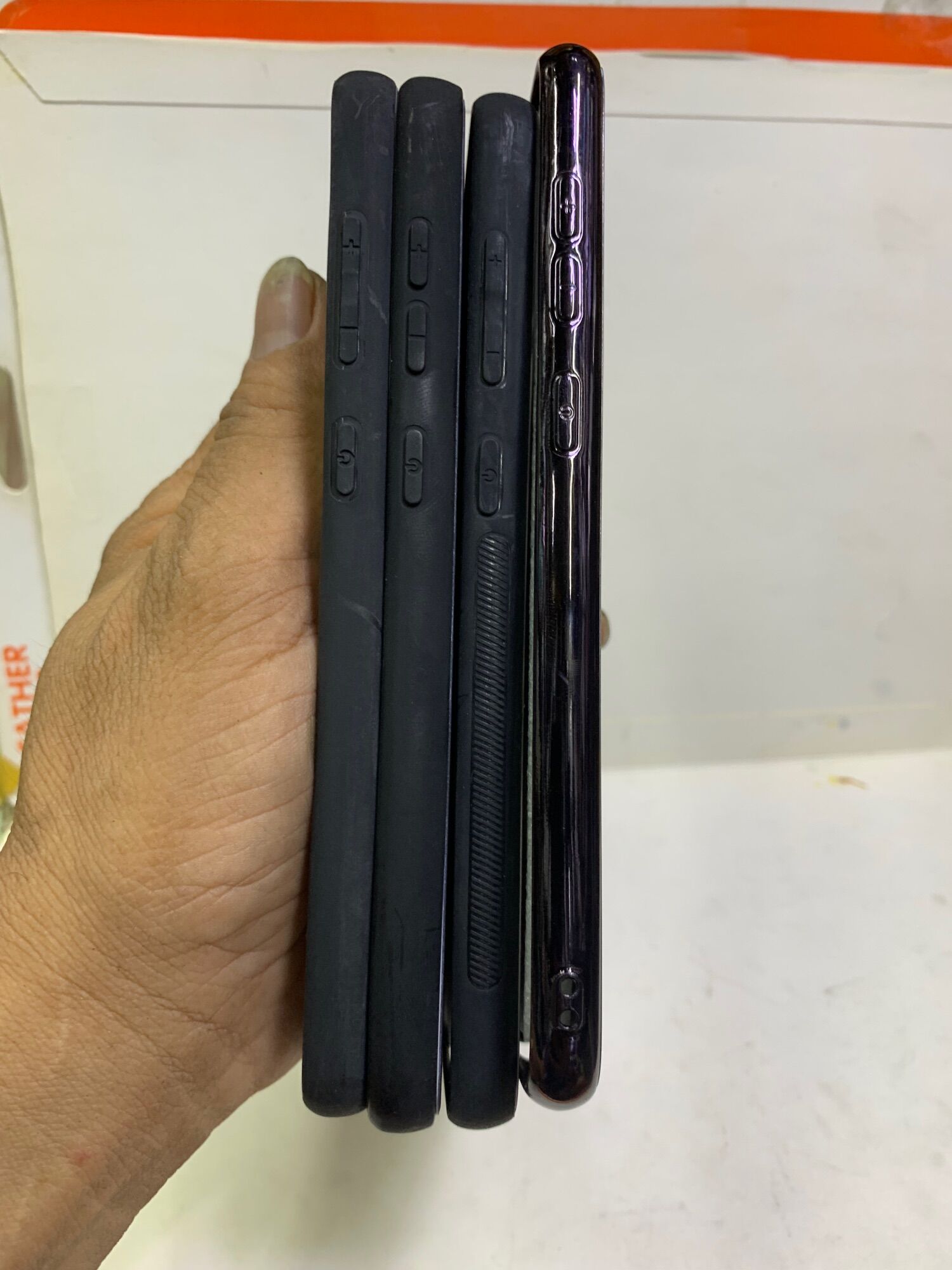 Ốp lưng Samsung A70 viền dẻo lưng bóng kính