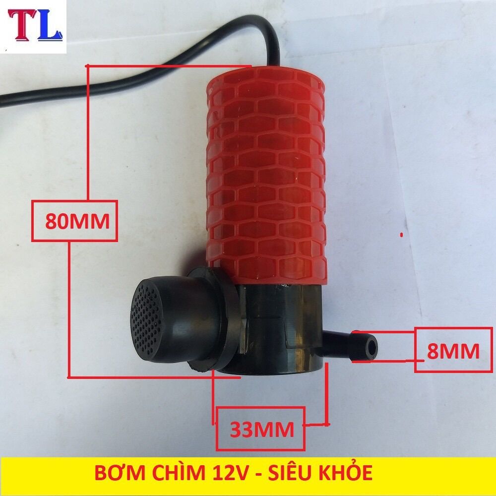 bơm chìm mini 12v hàng chuẩn (bơm nước cắt rãnh tường) Liên DOANH