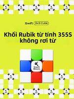 Gan | Swift Block 3x3 Magnetic Puzzle Cube 355S Professional Competition Toy for Kids and Adults 3D Brain Teaser Game