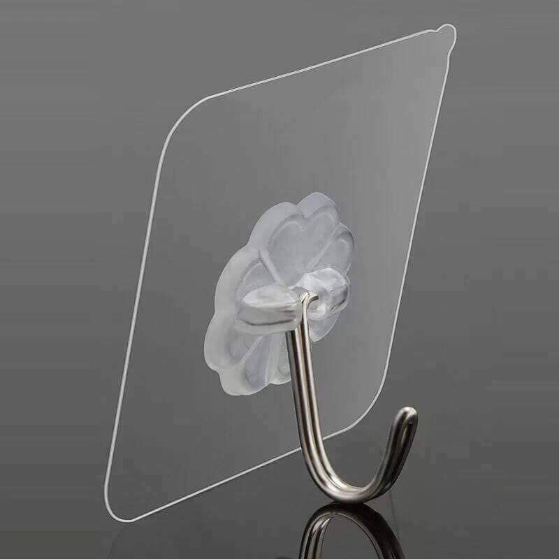 set 10 móc dán tường trong suốt chịu lực tốt