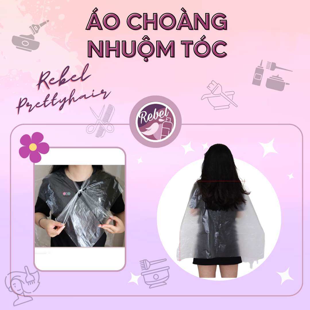 Áo choàng nhuộm tóc dùng 1 lần