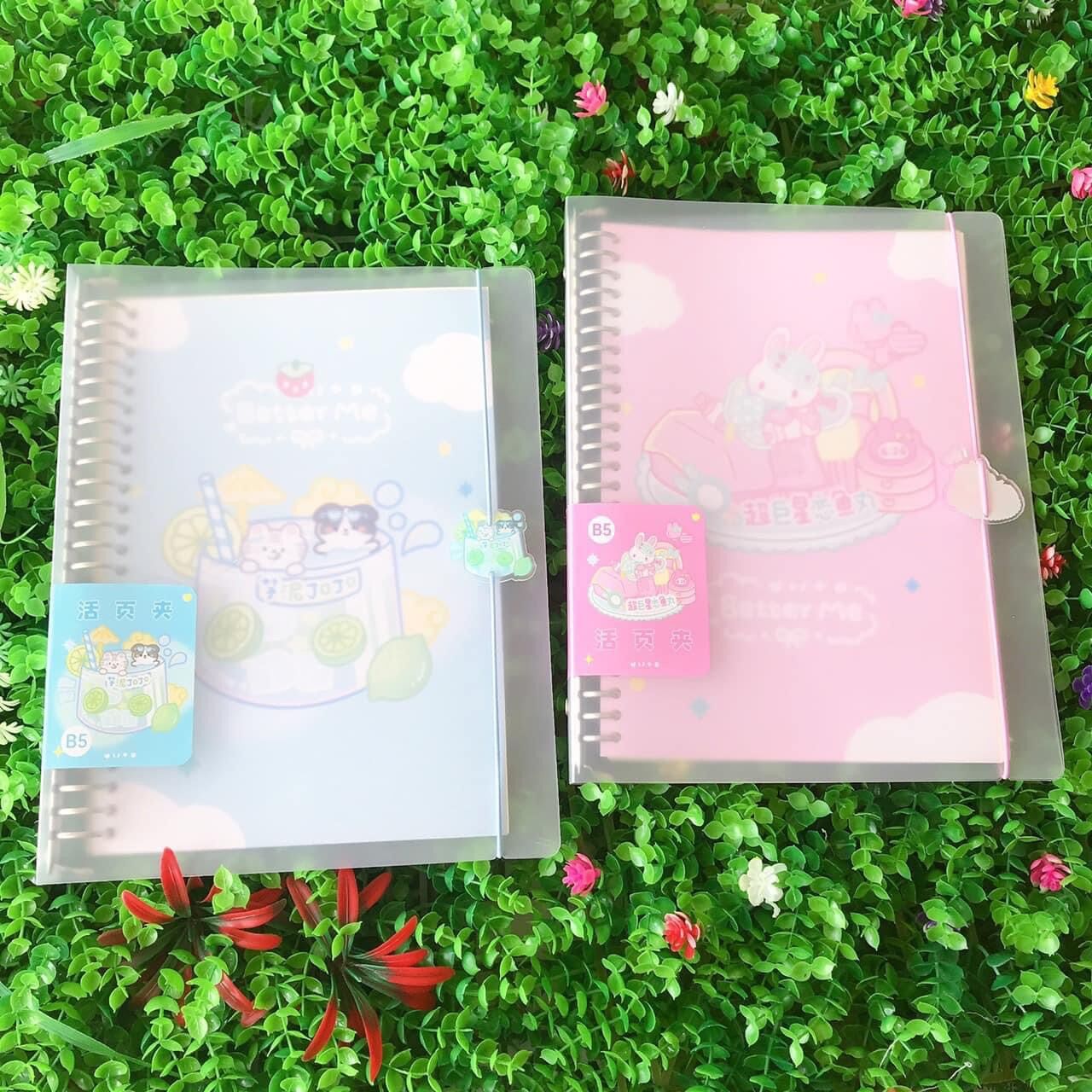 SỔ CÒNG B5 BÌA KUTE KÈM RUỘT