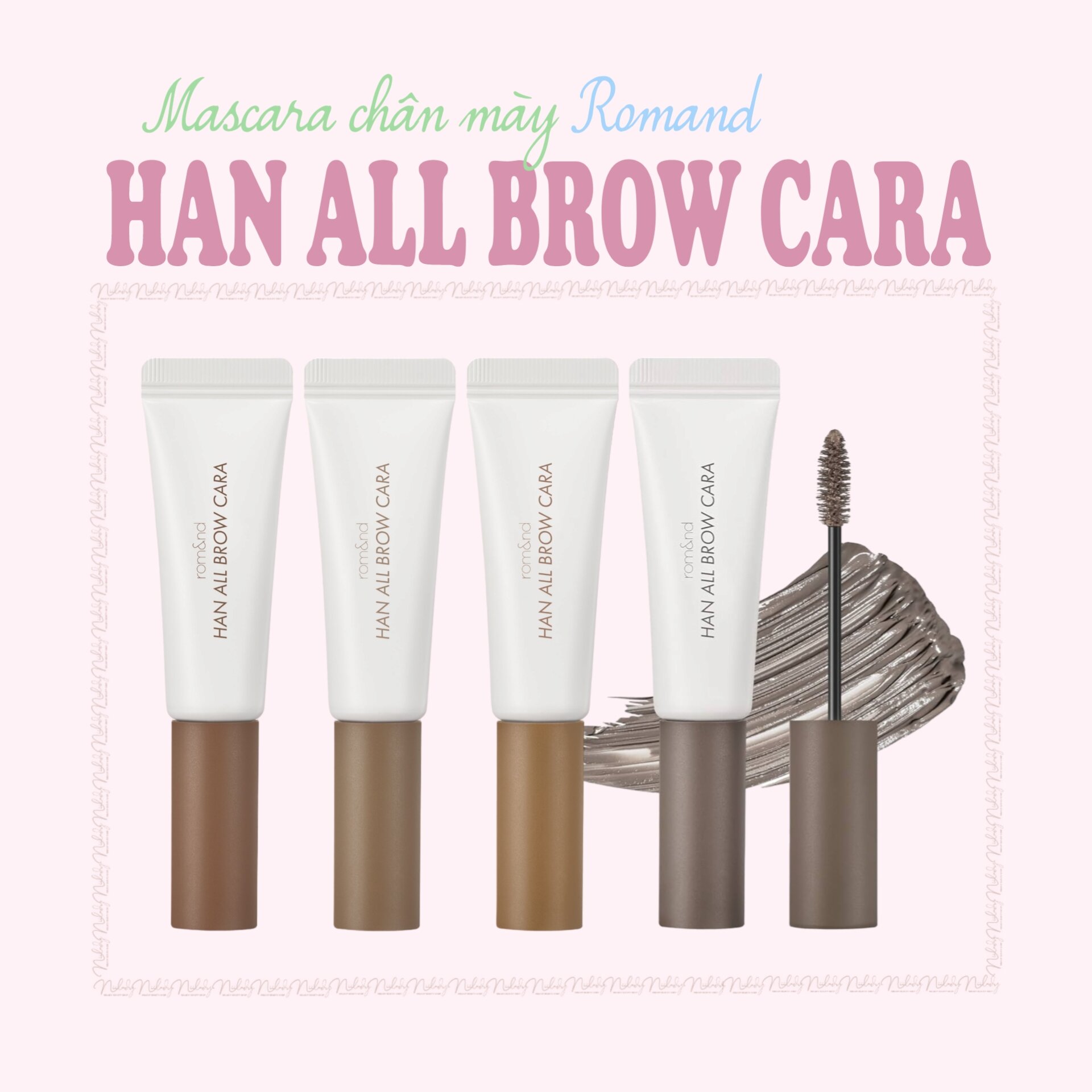 Mascara mày Romand Han All Brow Cara 9g