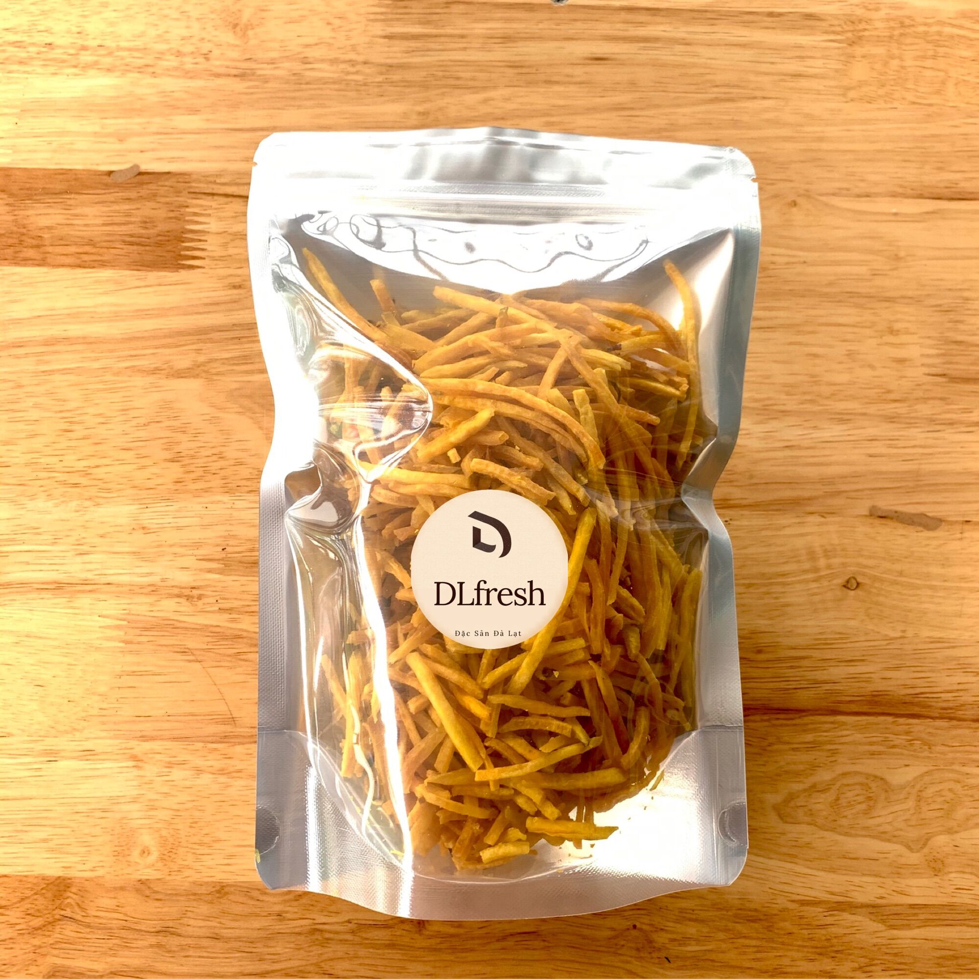 Khoai Lang Sấy Mật Ong Dạng Sợi DLFRESH Đặc Sản Đà Lạt Túi 250gr