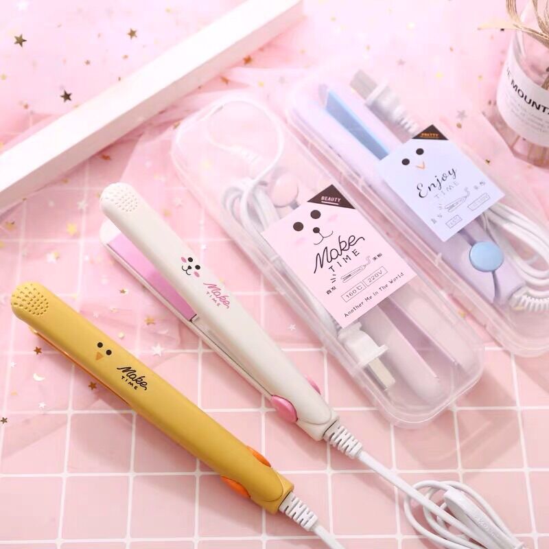 Máy Là Tóc Mini, Máy Ép Tóc Máy Duỗi Tóc Tiện Lợi Đa Năng, Máy Uốn Tóc MiNi