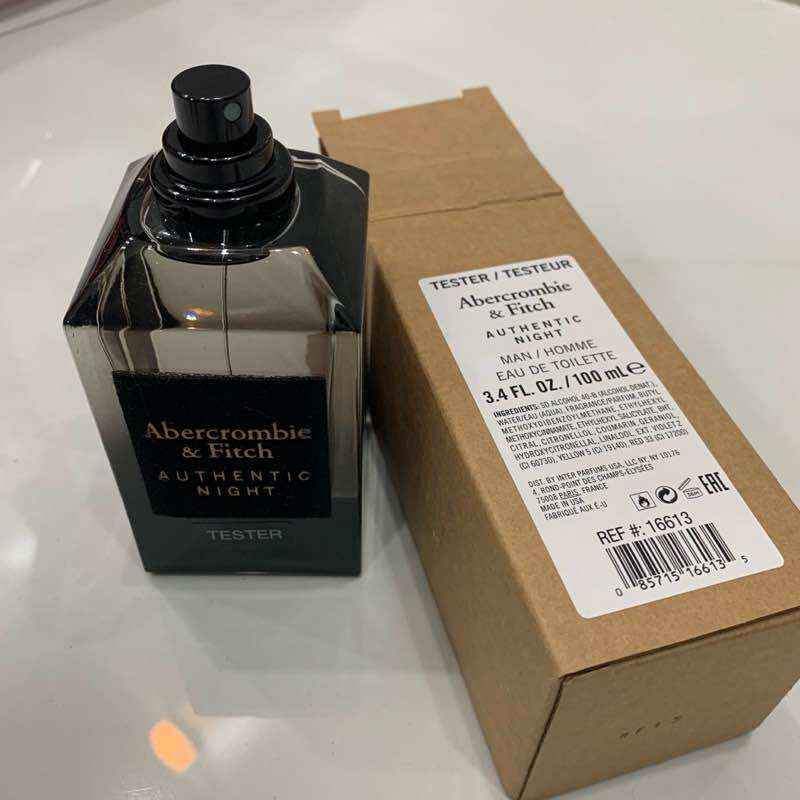 Nước Hoa Nam Abercrombie & Fitch Authentic Night EDP 100ml Tester
